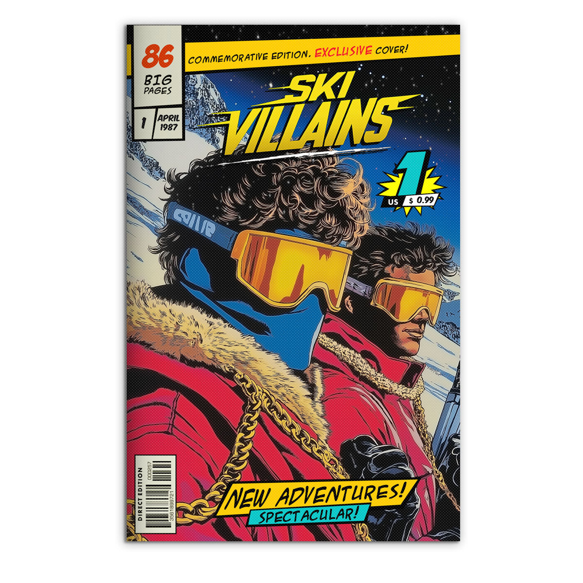 SKI VILLAINS COMIC - BOOK 1