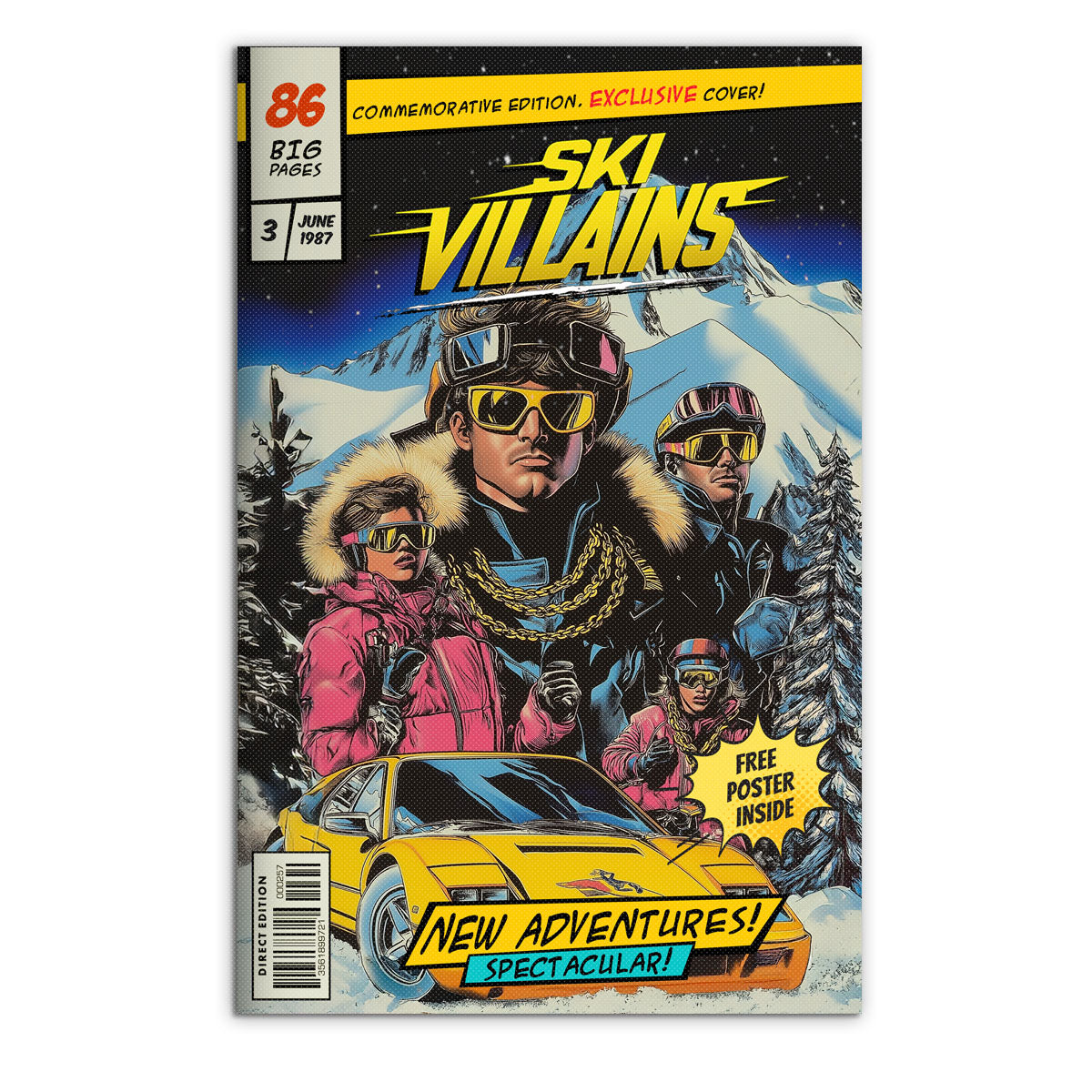 SKI VILLAINS COMIC - BOOK 3