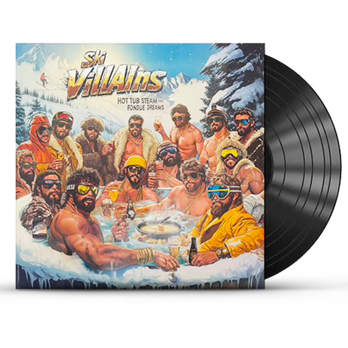 SKI VILLAINS - “Hot Tub Steam & Fondue Dreams” (1983) Vinyl Record