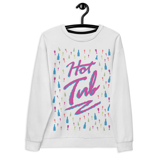 1985 HOT TUB (WHITE) - Unisex Sweatshirt