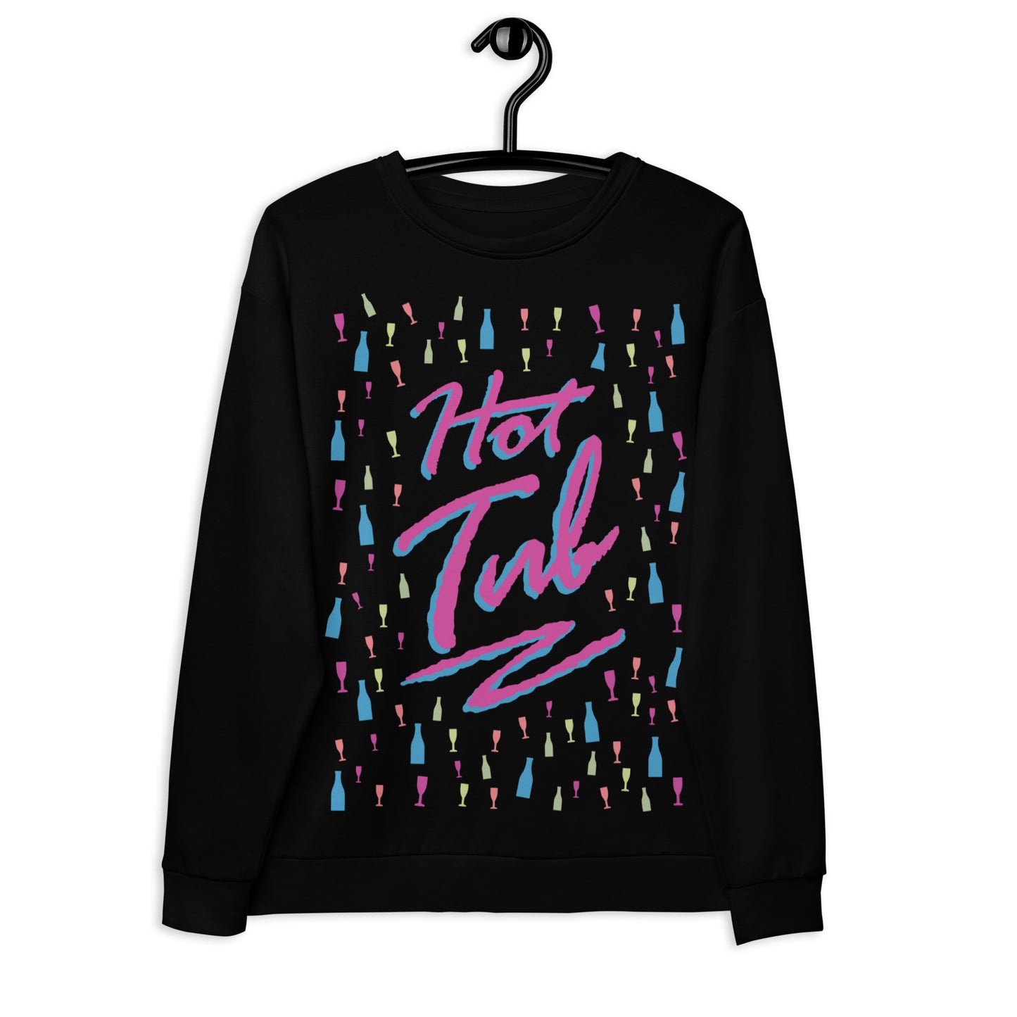 1985 HOT TUB (BLACK) - Unisex Sweatshirt