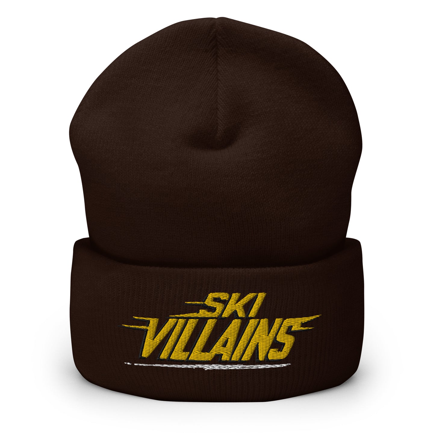 SKI VILLAINS WHITE LINE - Cuffed Beanie