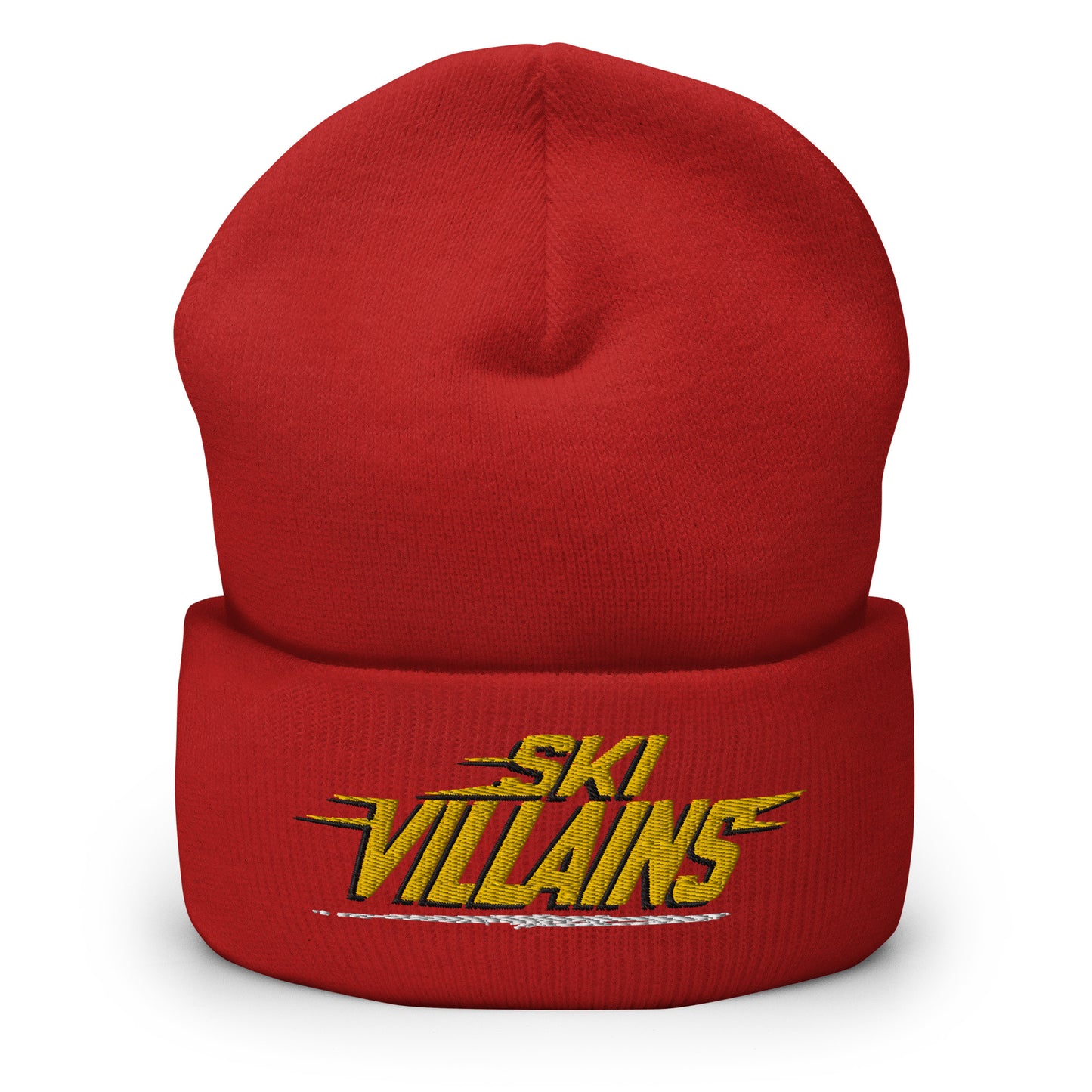 SKI VILLAINS WHITE LINE - Cuffed Beanie