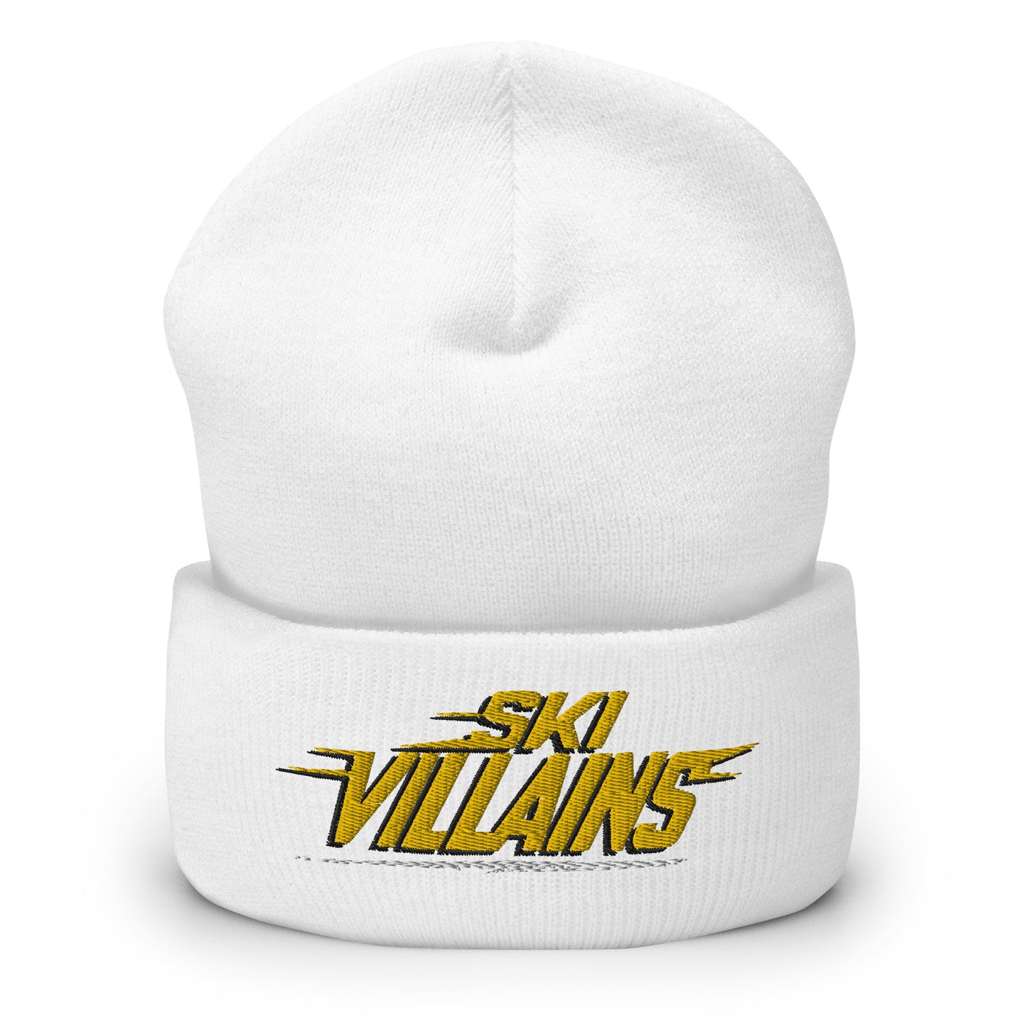 SKI VILLAINS WHITE LINE - Cuffed Beanie