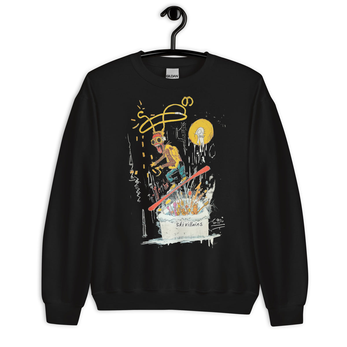 SKI VILLAINS 1986 APE - Unisex Sweatshirt