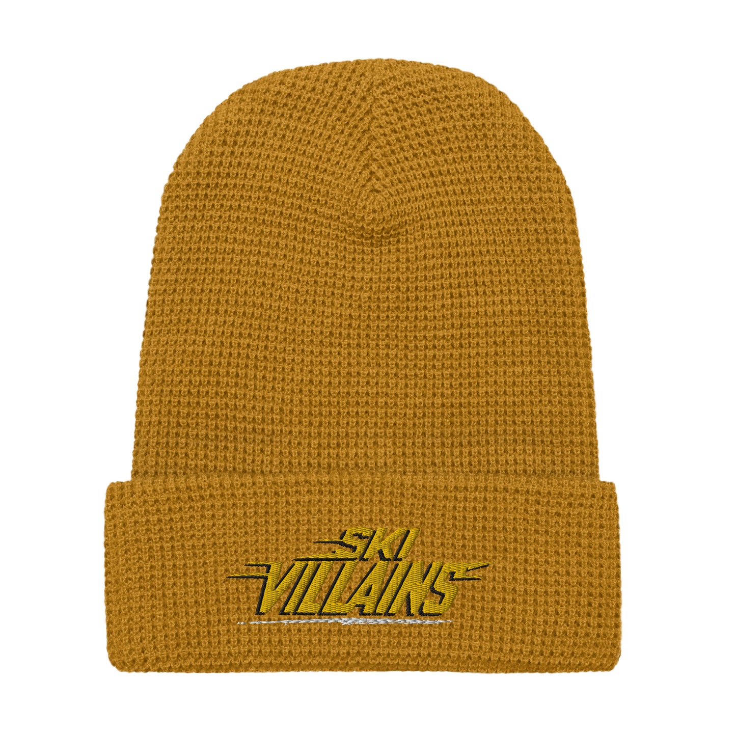 SKI VILLAINS WHITE LINE - Waffle beanie